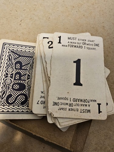 The Great Game Sorry Parker Brothers Vintage Cards Parts Pieces incomplete - Picture 8 of 13