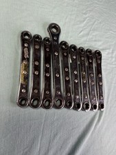 Snap-on Sae Ratcheting Box End Wrench Lot Mixed Sizes Usa Made