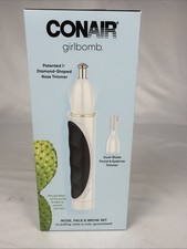 Conair Girlbomb Nose, Face  Dual Blade Facial Eyebrow Hair Trimmer Set NEW