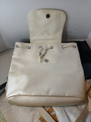 Urban outfitters Vegan Leather Shimmering Ivory medium 