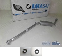 Imasaf Auspuff Mitteltopf+Anbauteile für Fiat Croma/Lancia Thema 2000 I.E 86-92