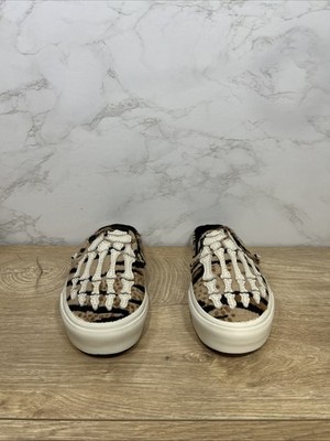Vans Classic Slip On Mule Hazy Bones Skeleton Shoes Women 721454