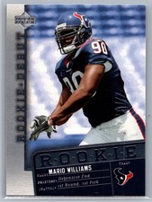 Mario Williams 144 2006 Upper Deck Rookie Debut Houston Texans Card. rookie card picture