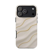 Elegant Gold Wave Tough Phone Case