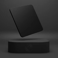 Black Acrylic Sheet, Plexiglass Sheet, Dual Matte/Glossy 18"x24"