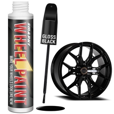 Gloss Black Rim Touch up Paint Pen for Wheel Scratch Repair - Universal Color