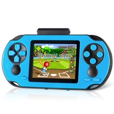16 Bit Handheld Game for Kids Adults, 3.0'' Large Screen Preloaded 230 HD Cla...