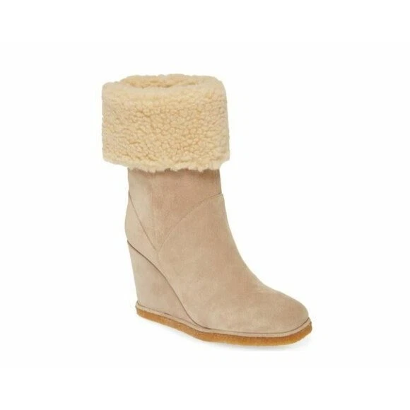 Bottines à Semelle Compensée Léopard Jeffrey Campbell 'Pixie Fur' - Taille US 7, Occasion
