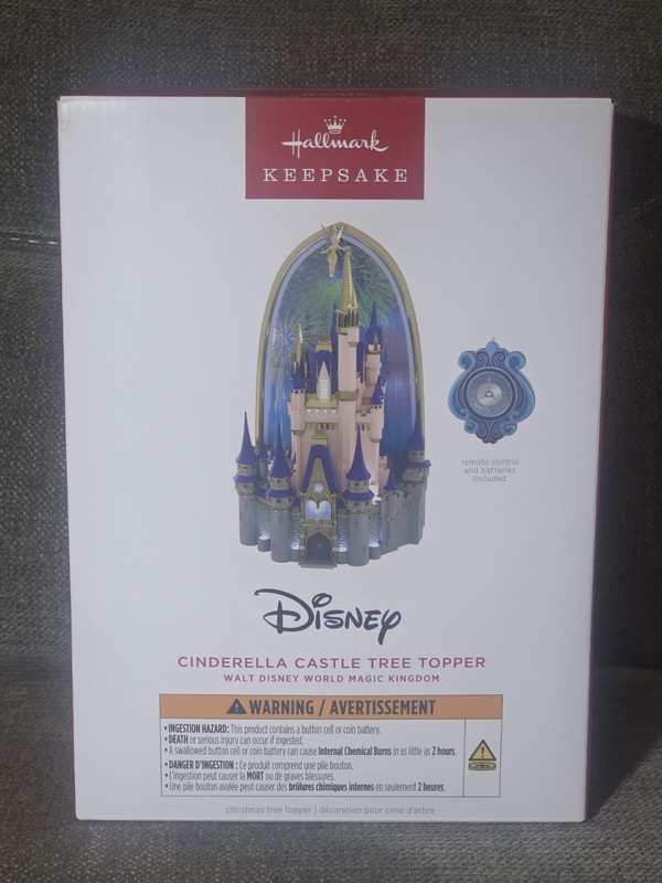 2026 WDW Magic Kingdom Cinderella Castle Tree Topper w/ Light and Sound