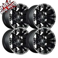 Set-4 Fuel D851 Vapor 17x9 8x165.1 Gray Tinted 1mm Wheels Rims 17 Inch