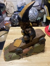 Tom Clark figurine gnome elf SIGNED sculpture Cairn vtg Cub Scouts boy den RARE