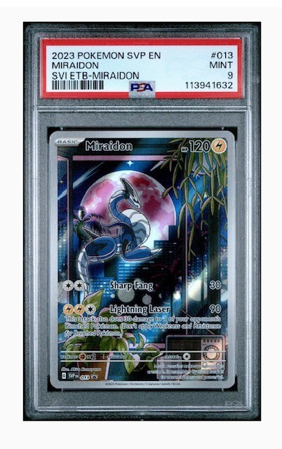 2023 POKEMON SVP EN-SV SCARLET & VIOLET BLACK STAR PROMO #013 MIRAIDON PSA 9