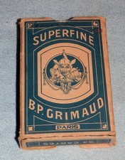 Vintage B.P. Grimaud Paris Superfine Playing Cards Complete 54 Card Deck Box