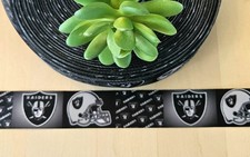 1 inch 1YD Las Vegas Raiders Grosgrain Ribbon Raiders Football Team Ribbon