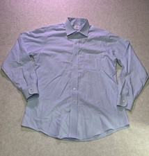 Brooks Brothers Shirt Mens 16-35 Blue Long Sleeve Button Up Oxford Slim Fit