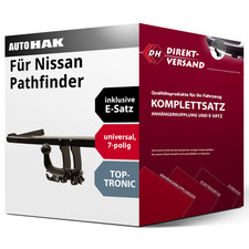 Für Pathfinder III R51 (Auto Hak) Anhängerkupplung abnehmbar + E-Satz 7pol neu
