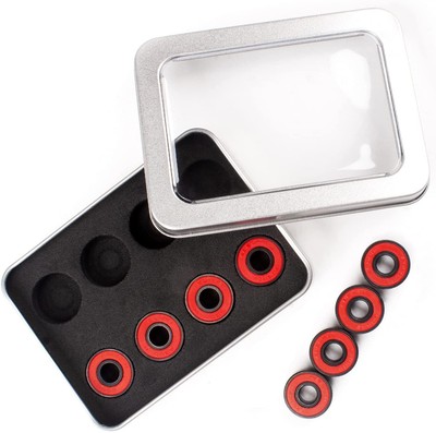 Ceramic Skateboard Bearings High Speed Double Shielded 608 RS ABEC-11 8 Pack ...