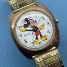 Vintage 1970s Mickey Mouse Wrist Watch Timex Electric Working
