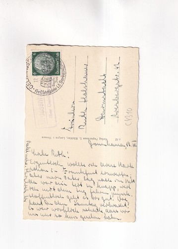 F2868) LANGEN - Veduta attraverso la casa della torre - 1939 archivio postale Grossenhausen - Foto 2 di 2
