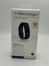 NEW Fitbit Charge 2 Black Fitness Activity Tracker sz L