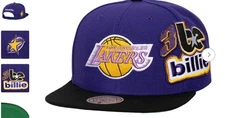 Los Angeles Lakers Mitchell & Ness x Billie Eilish Hardwood Custom Snapback Hat