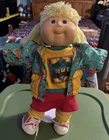Vintage 1989 Cabbage Patch Designer Line girl yellow hair and  blue eyes