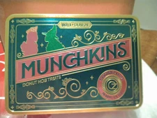Brand New Dunkin Donuts X Wicked For Good Munchkins Tin HTF RARE Limited Edition