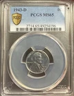 PCGS 1943-D Lincoln Cent 1C MS65