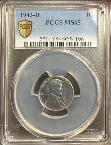 PCGS 1943-D Lincoln Cent 1C MS65