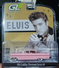 ELVIS PRESLEY 1955 CADILLAC FLEETWOOD SERIES 60 PINK 1/64 GREENLIGHT HOLLYWOOD
