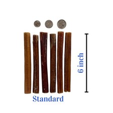 6  Standard Bully Sticks for Dogs   Standard, Long-Lasting Natural Chews