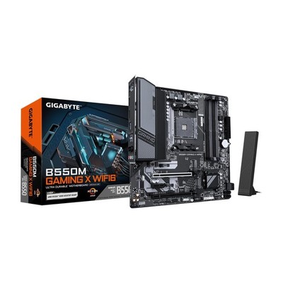 GIGABYTE B550M Gaming X WIFI6 AMD AM4 mATX Motherboard, Supports mATX, Black 