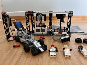 LEGO SPEED CHAMPIONS: Mclaren Mercedes Pit Stop (75911) Good Condition w/Manual