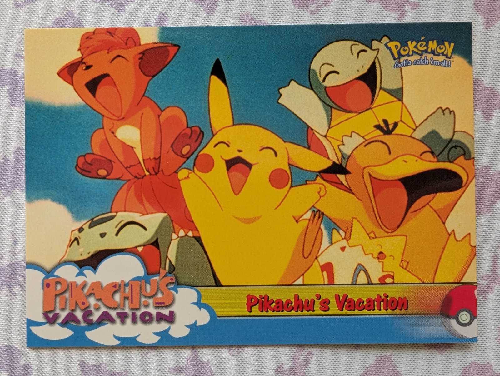 Pokemon 1999 Topps Pokemon the First Movie #42 Pikachu's Vacation Card