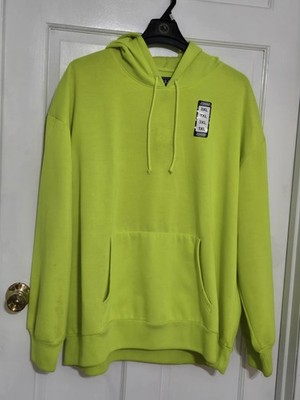 DHG Hi Visiblity work safety hoodie sweatshirt NWT fleece 3XL L green