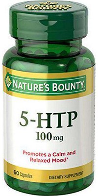 Nature's Bounty 5-HTP Pills and Dietary Supplement, Supports a Calm and Relaxed