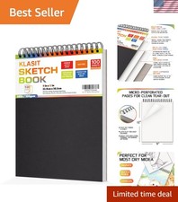 Compact 9x12 Top Spiral Sketch Book - 100 Sheets of Durable Acid-Free Paper