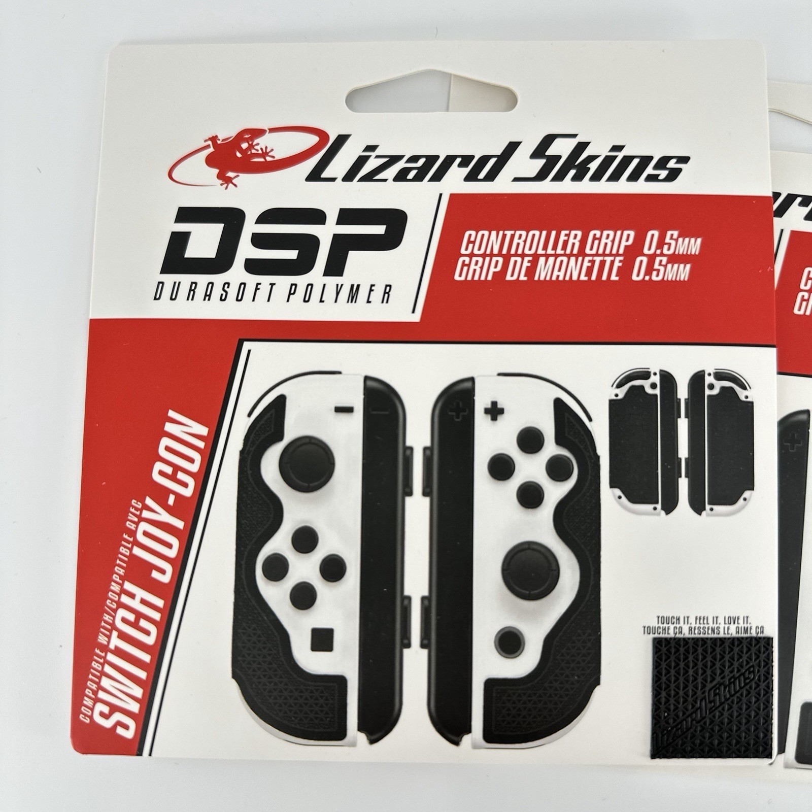 2 Pack Lizard Skins DSP Controller Grip Switch Joy-Con Black 0.5mm NEW