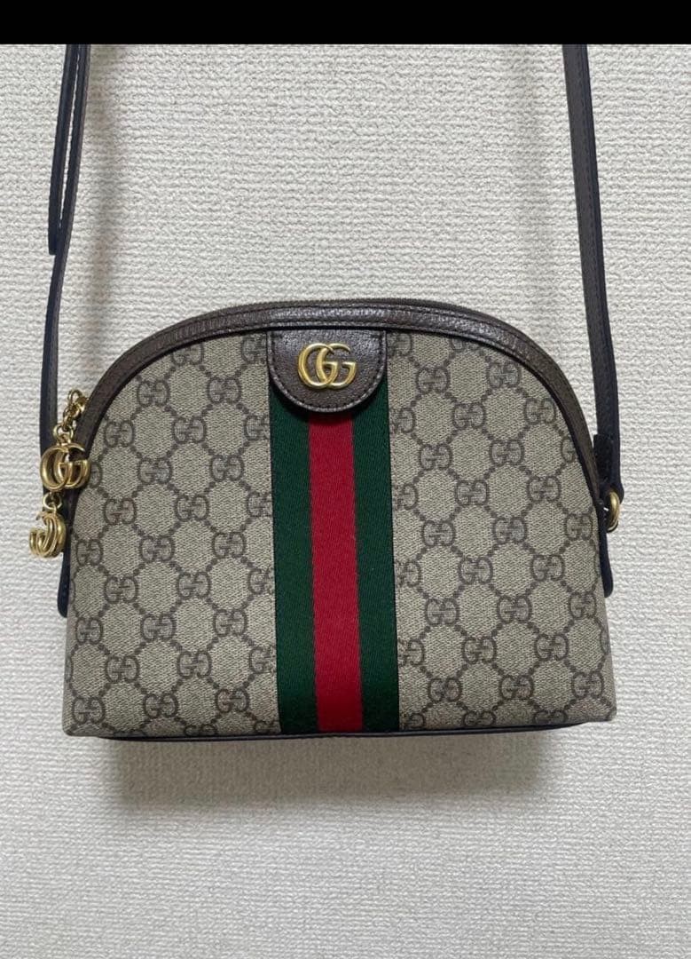 GUCCI Shoulder bag GG canvas Authentic From Japan