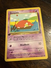 Pokémon TCG Slowpoke Team Rocket 67/82 Regular 1st Edition Common - LP