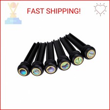 EgticLive 6Pcs Ebony Acoustic Guitar Bridge Pins for Acoustic Guitar