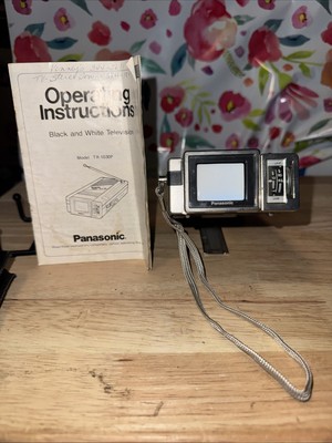 Panasonic Travelvision TR-1030P Television. 1984. Turns On With