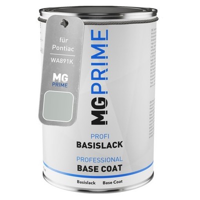 Autolack Dose spritzfertig für Pontiac WA891K Silver Metallic Basislack 1,0L