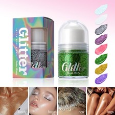 1Pcs Sequins Gel Sparkly For Body Face Hair Portable Roll-on Glitter Gel Shiny