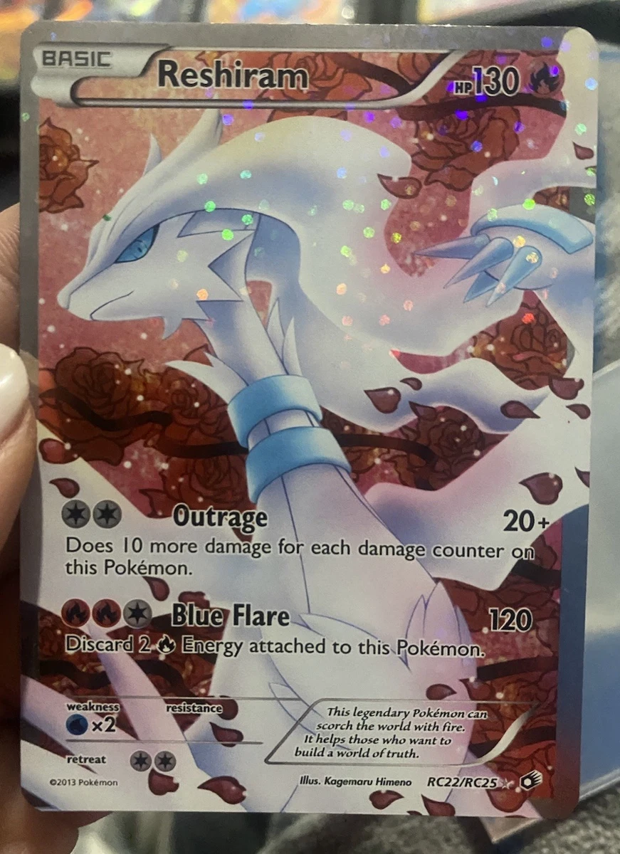 Pokémon Reshiram Full Art Ultra Rare Holo RC22/RC25 130 HP