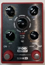 Line 6 POD Express Guitar Effects Processor - Red - PreOwned - Free Shipping!