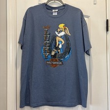Harley-Davidson Lola Bunny Lucky XL Shirt Arkansas Motorcycle 2015 Looney Tunes