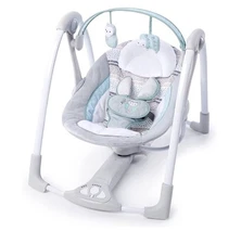 Ingenuity Compact Lightweight Portable Baby Swing, 0-9 Months - Abernathy