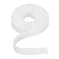 Flat Leather Cord 39 Inch 10mm , for Jewelry Making -1m/Pure White