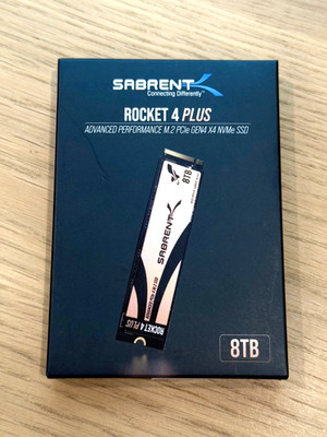 Sabrent 8tb NVME M.2 2280 Rocket 4 Plus PCIe 4.0 SSD